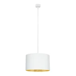 Biele stropné svietidlo s vnútrajškom v zlatej farbe Sotto Luce Mika, ⌀ 36 cm