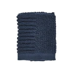 Tmavomodrý uterák zo 100% bavlny na tvár Zone Classic Dark Blue, 30 × 30 cm