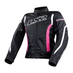 Dámská moto bunda LS2 Gate Black Pink  XS  černá/růžová