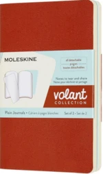 Moleskine Volant zápisník oranžový/modrý S, čistý (2ks)