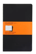 Moleskine - Notesy 3 ks - černé, čisté L