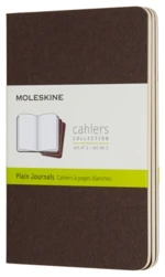 Moleskine - sešity 3 ks čisté, hnědé S