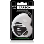 WOOM Carbon+ Dental Floss voskovaná dentální nit černá 30 m