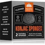 Pacific Shaving Konjac Sponges jemná exfoliační houbička na obličej 2 ks