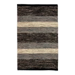 Čierno-sivý bavlnený koberec Webtappeti Happy, 55 x 180 cm