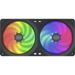 Cooler Master MasterFan SF240R ARGB PC vetrák s krytom čierna, RGB (š x v x h) 240 x 120 x 25 mm vrátane LED osvetlenia