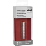Sigel magnet SuperDym C5 Strong Zylinder-Design (Ø x v) 10 mm x 10 mm cylinder strieborná 5 ks GL700