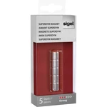 Sigel magnet SuperDym C5 Strong Zylinder-Design (Ø x v) 10 mm x 10 mm cylinder strieborná 5 ks GL700