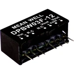 Mean Well DPBW03F-12 DC / DC menič napätia, modul   125 mA 3 W Počet výstupov: 2 x