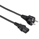 Kábel Hama PC zdroj, 1,5m (44219) čierny napájací kábel • trojpólová koncovka • max. prúd 10 A • prierez vodiča 0,75 mm2 • dĺžka kábla 1,5 m