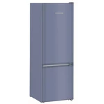 Chladnička s mrazničkou Liebherr CUfb 2831 modrá chladnička s beznámrazovou mrazničkou • výška 161,2 cm • objem chladničky 212 l/mrazničky 54 l • ener