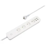 Kábel predlžovací IMMAX NEO LITE Smart 4 x zásuvka + 4x USB, WiFi (07707L) biely inteligentná predlžovačka • Wi-Fi • 4× zásuvka + 4× USB • maximálne z