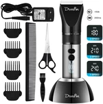 Domipet NC01 Pet Clipper Dog Clipper Groomer Professional 3 Speed Low Noise Rechargeable Long Hair with Grooming Accesso