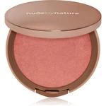 Nude by Nature Cashmere Pressed Blush pudrová tvářenka s vyživujícím účinkem odstín Pink Lilly 6 g