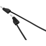 VOLTCRAFT  merací kábel [4 mm zástrčka - 4 mm zástrčka] 1.00 m čierna 1 ks