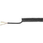 Baude 31430U špirálový kábel  100 mm / 400 mm 3 x 0.14 mm² čierna 1 ks