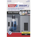 TESA On & Off 55228-00-01 pásik so suchým zipsom lepiaci háčiková a flaušová časť, extra silné (d x š) 100 mm x 50 mm či