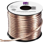 TRU COMPONENTS 1564533 kábel k reproduktoru  2 x 1.50 mm² priehľadná 30 m