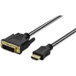 ednet HDMI / DVI káblový adaptér #####HDMI-A Stecker, #####DVI-D 24+1pol. Stecker 5.00 m čierna 84487 pozlátené kontakty