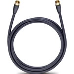 anténny, SAT prepojovací kábel [1x F zástrčka - 1x F zástrčka] 4.00 m 110 dB pozlátené kontakty čierna Oehlbach Easy Con