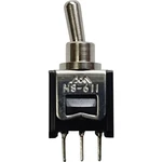 TRU COMPONENTS 621C pákový spínač 60 V/DC 0.15 A 1x zap/vyp/zap  s aretáciou/0/s aretáciou  1 ks