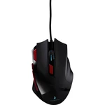 Surefire Gaming Eagle Claw herná myš USB optická čierna/červená 9 null 600 dpi, 800 dpi, 1200 dpi, 1600 dpi, 2400 dpi, 3