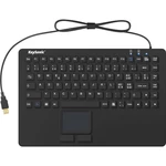Keysonic KSK-5230IN (CH) USB klávesnica švajčiarska, QWERTZ, Windows® čierna silikónová membrána, vodotesné (IPX7), inte