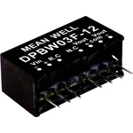 Mean Well DPBW03G-15 DC / DC menič napätia, modul   100 mA 3 W Počet výstupov: 2 x