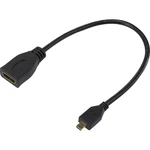 SpeaKa Professional SP-7870588 HDMI adaptér [1x HDMI zástrčka D Micro - 1x HDMI zásuvka] čierna pozlátené kontakty 20.00