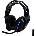 Logitech Gaming G733 LIGHTSPEED herní headset bez kabelu, stereo na uši, bezdrátový 2,4 GHz, černá