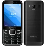 Mobilný telefón myPhone Up (TELMYUPBK) čierny mobilný telefón • 3,2" uhlopriečka • 320 × 240 px • podpora microSD kariet do veľkosti až 32 GB • zadný 