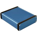 Univerzální pouzdro hliníkové Hammond Electronics, (d x š x v) 120 x 103 x 30,5 mm, modrá