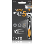 BIC FLEX5 Hybrid holicí strojek + náhradní břity 2 ks 1 ks