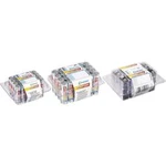 Alkalicko-manganová sada baterií Conrad energy AAA, AA, 9V vč. boxu, 58 ks