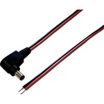 Napájecí kabel BKL 072073, rovná, 5,5/2.5 mm, červená/černá