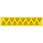 Device markers, Label, 50 x 50 mm, Acrylic-coated fibre webbing, Colour: Yellow 1700540001 Weidmüller 10 ks