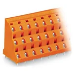 Třípatrové svorky WAGO 737-812, 2.50 mm², Pólů 36, oranžová, 8 ks