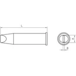 Pájecí hrot Weller XHT E7, 6x1,5 mm, dlátový