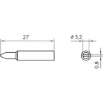 Pájecí hrot Weller WXP 65 XNT C, 3,2 mm