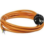 Síťový kabel AS Schwabe 70918, zástrčka/otevřený konec, 1 mm², 3 m, oranžová