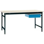 Manuflex BB5241.7016 Kompletní servírovací stolek základní stacionárně s Melamin-Platte + jednotlivé zásuvky, Šxhxv: 1250 x 800 x 780 mm