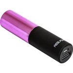 Powerbanka RealPower PB-Lipstick, Li-Ion akumulátor 2500 mAh, růžová