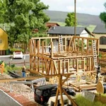 Busch 1371 H0 Pro odborné dílny ve stavebnictví