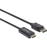 HDMI kabel Manhattan [1x zástrčka DisplayPort - 1x HDMI zástrčka] černá 100.00 cm