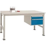 Manuflex AU5767.0002 Kompletní pracovní stůl základní Univerzální standardní s plastové desky, Šxhxv = 2000 x 800 x 760-870 mm