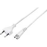 Síťový síťový kabel s napájecí zásuvkou Basetech BT-2336883, 5.00 m, bílá