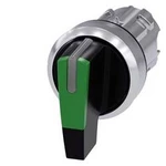 Kloubový spínač Siemens 3SU1052-2CL40-0AA0, otočný přepínač, 2 x 45 °, zelená, 1 ks