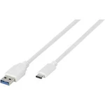 USB 3.0 kabel Vivanco DCVVUSBC30A25W 38320, 2.50 m, bílá