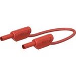 Stäubli SLK205-K bezpečnostní měřicí kabely [2mm bezpečnostní zástrčka - 2mm bezpečnostní zástrčka] červená, 1.00 m