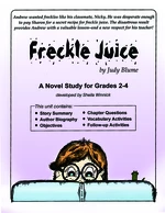 FRECKLE JUICE NOVEL STUDY Gr. 2-4